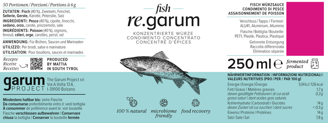 Gar Fish Label Fish Garum – re.garum